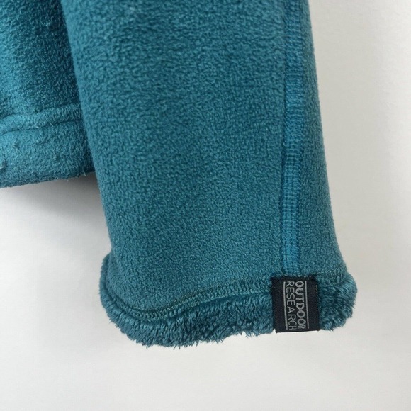 Outdoor Research Green Fleece Hoodie Size L Zip Up - Picture 7 of 12
